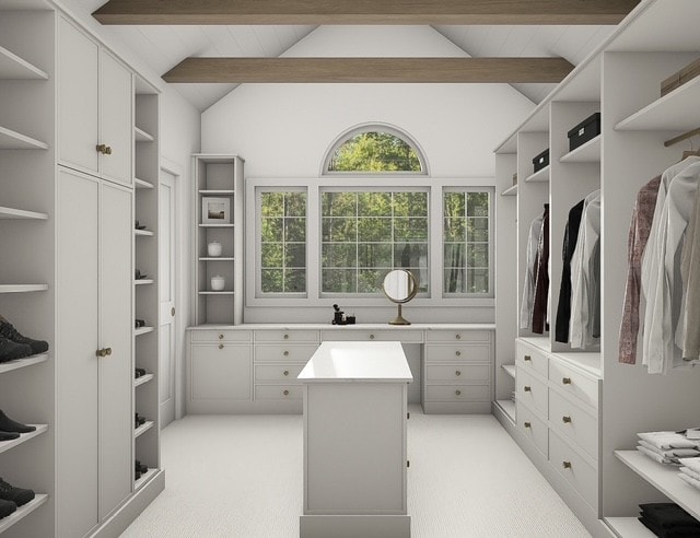 Walk-in sur mesure — rendu 3D