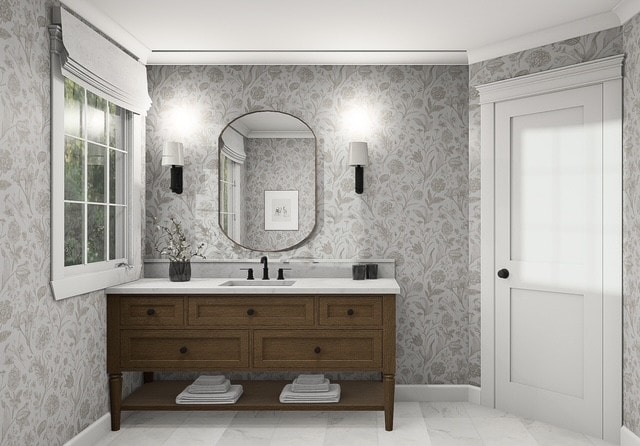 Salle de bain jeune femme — vue 6